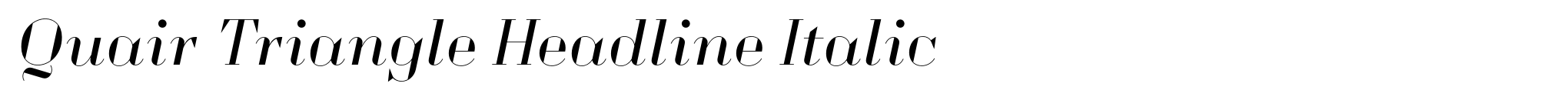 Quair Triangle Headline Italic image